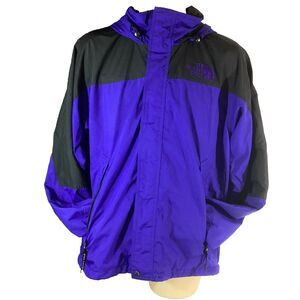 North Face Hydrenaline Jacket - Men's Sz Large - Royal Blue/Black - Hooded